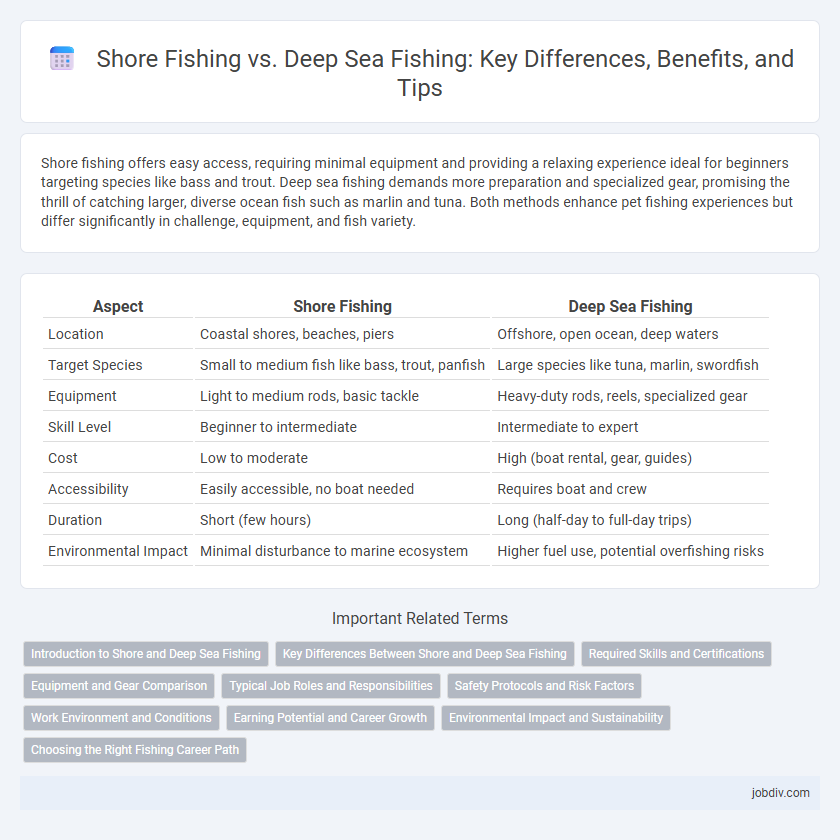Shore Fishing vs. Deep Sea Fishing: Key Differences, Benefits, and Tips