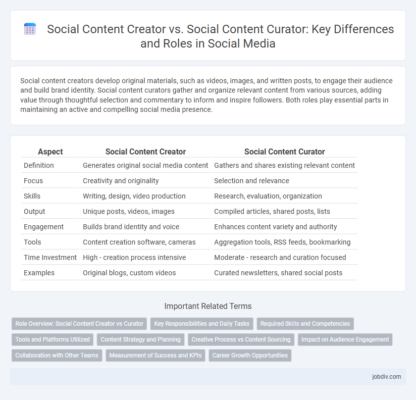 Social Content Creator vs. Social Content Curator: Key Differences and Roles in Social Media