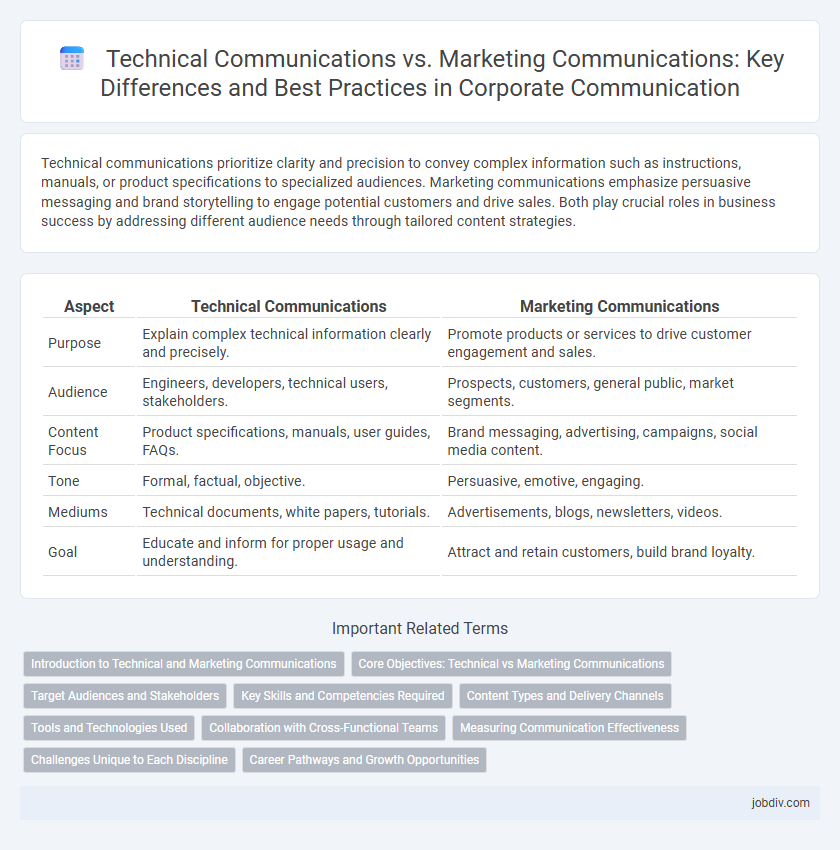 Technical Communications vs. Marketing Communications: Key Differences and Best Practices in Corporate Communication