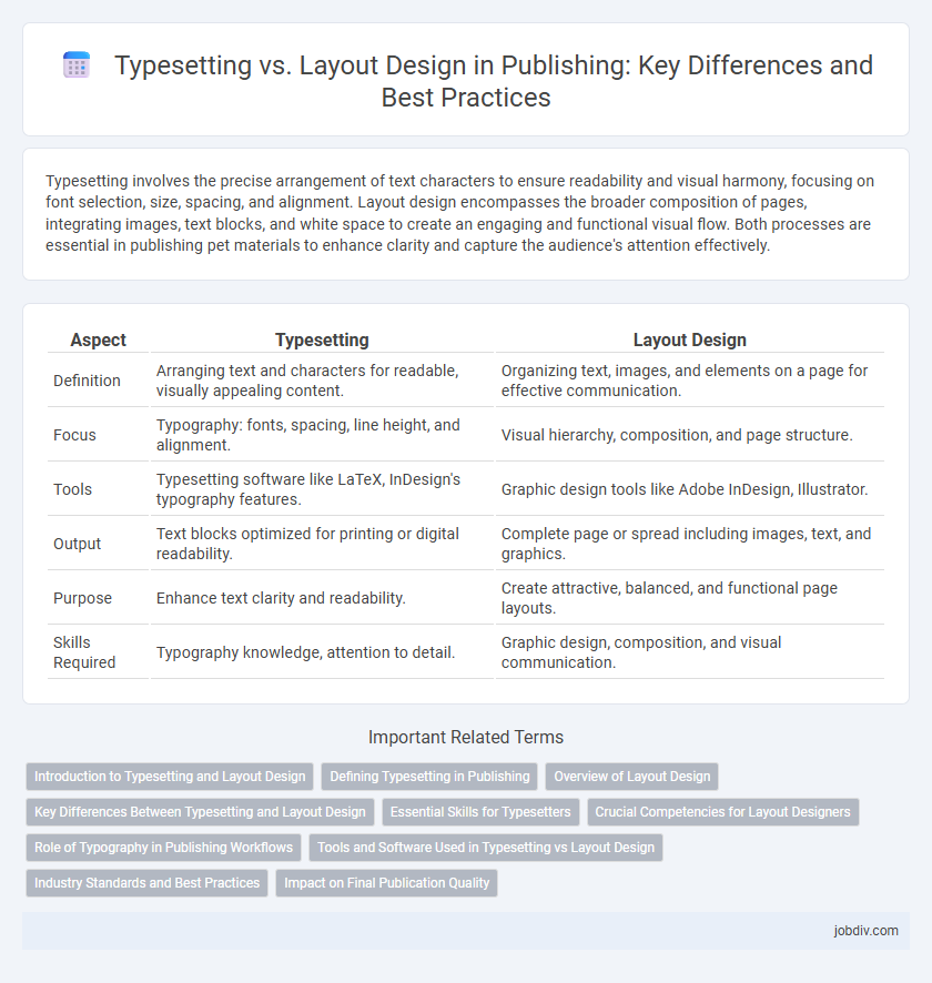 Typesetting vs. Layout Design in Publishing: Key Differences and Best Practices