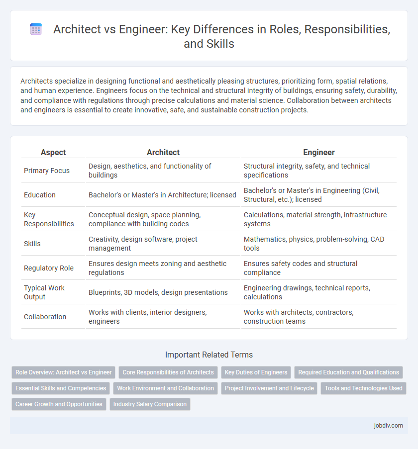 Architect vs Engineer: Key Differences in Roles, Responsibilities, and Skills