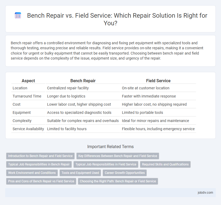 Bench Repair vs. Field Service: Which Repair Solution Is Right for You?
