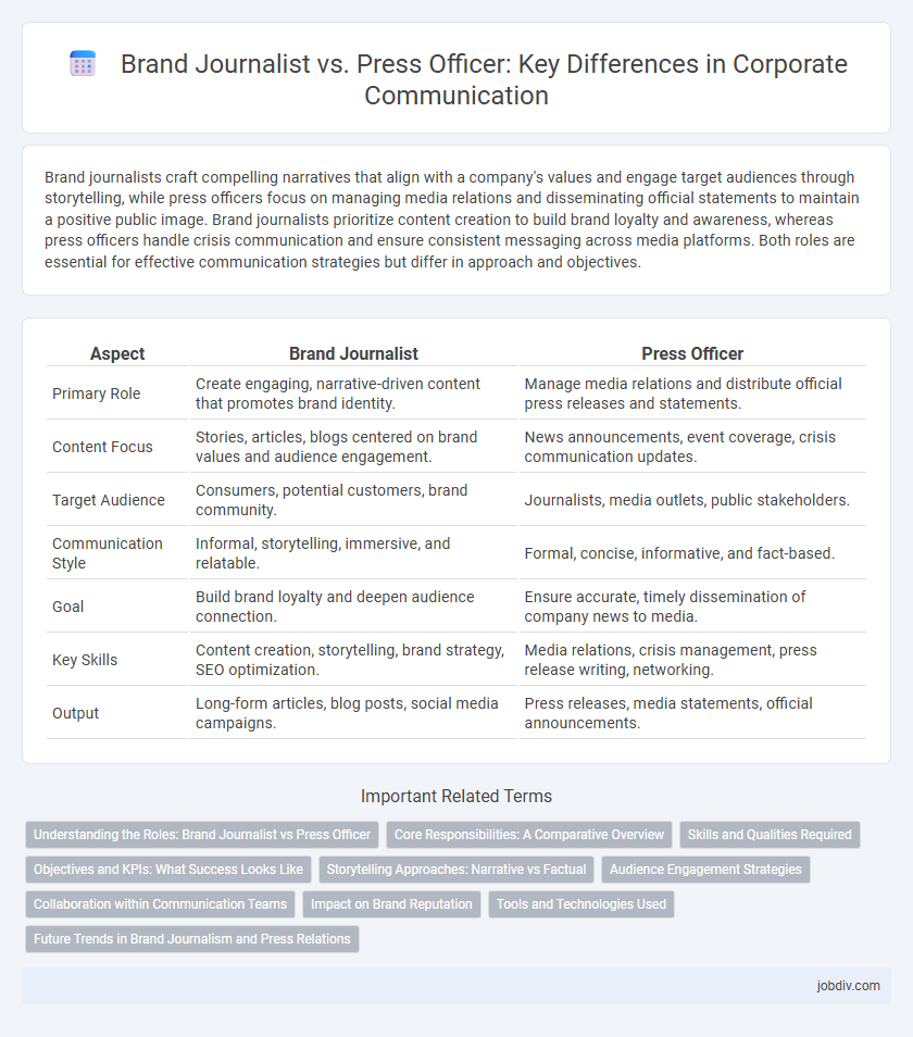 Brand Journalist vs. Press Officer: Key Differences in Corporate Communication