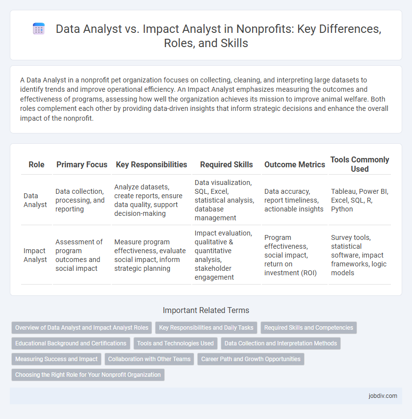 Data Analyst vs. Impact Analyst in Nonprofits: Key Differences, Roles, and Skills