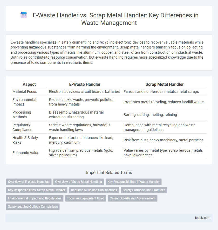 E-Waste Handler vs. Scrap Metal Handler: Key Differences in Waste Management