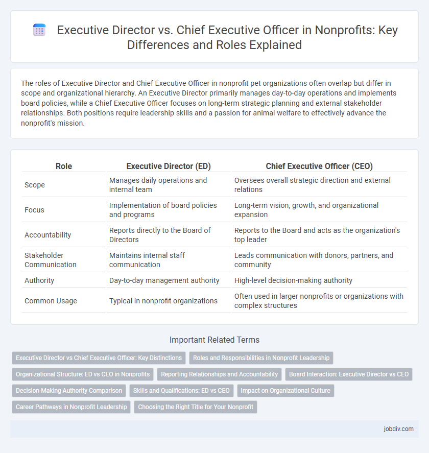 Executive Director vs. Chief Executive Officer in Nonprofits: Key Differences and Roles Explained