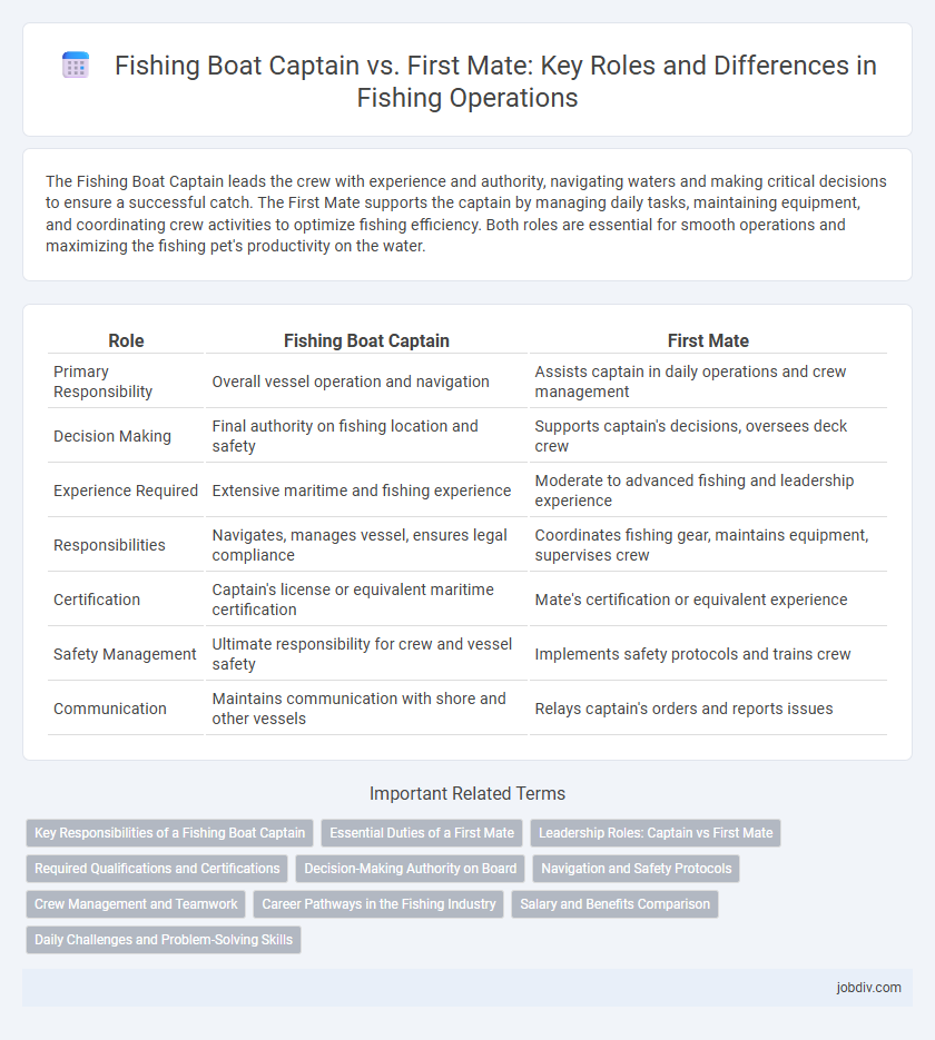 Fishing Boat Captain vs. First Mate: Key Roles and Differences in Fishing Operations