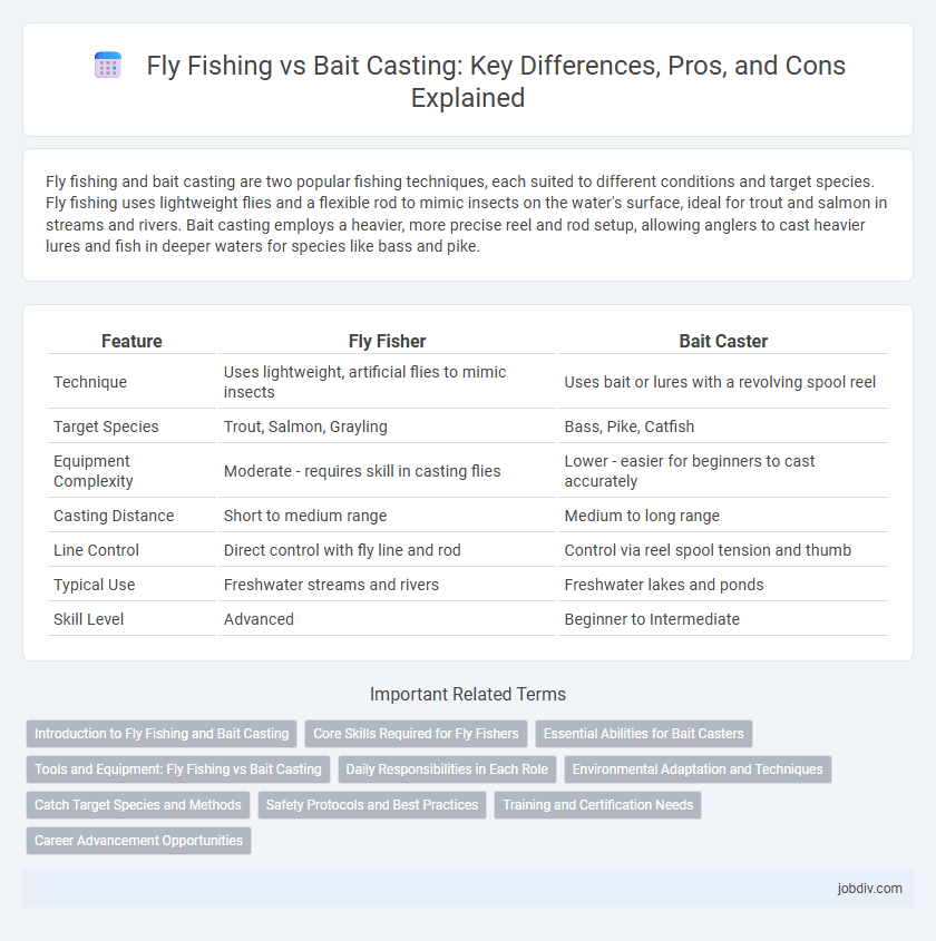 Fly Fishing vs Bait Casting: Key Differences, Pros, and Cons Explained