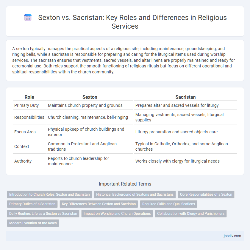 Sexton vs. Sacristan: Key Roles and Differences in Religious Services