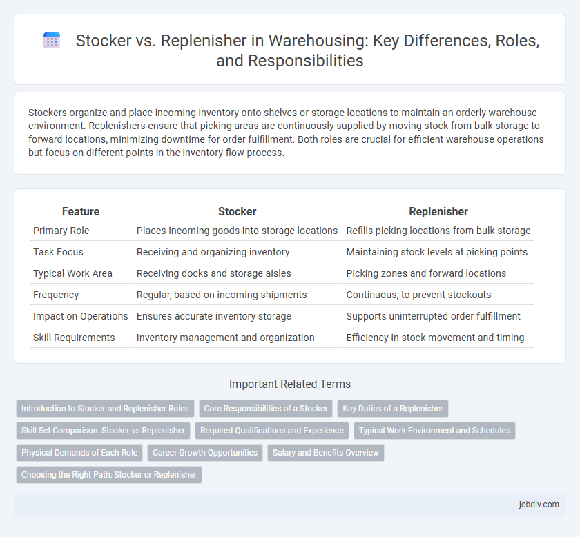 Stocker vs. Replenisher in Warehousing: Key Differences, Roles, and Responsibilities