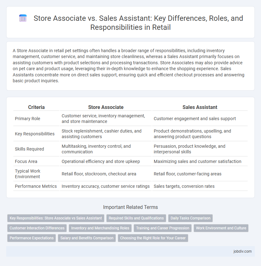 Store Associate vs. Sales Assistant: Key Differences, Roles, and Responsibilities in Retail