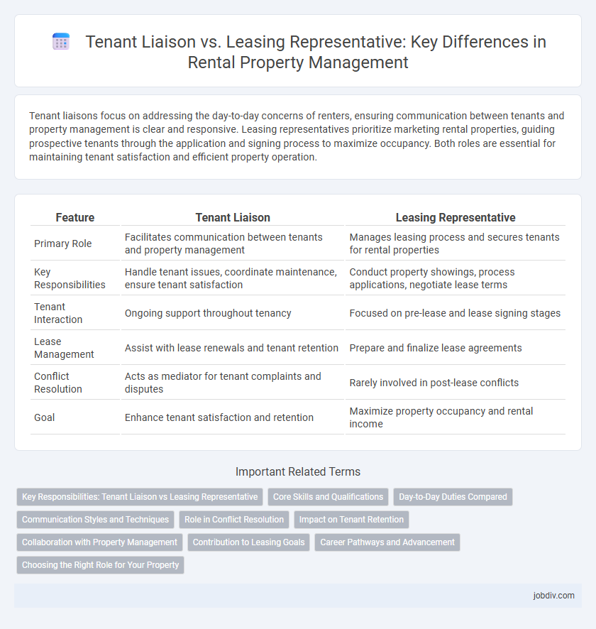 Tenant Liaison vs. Leasing Representative: Key Differences in Rental Property Management