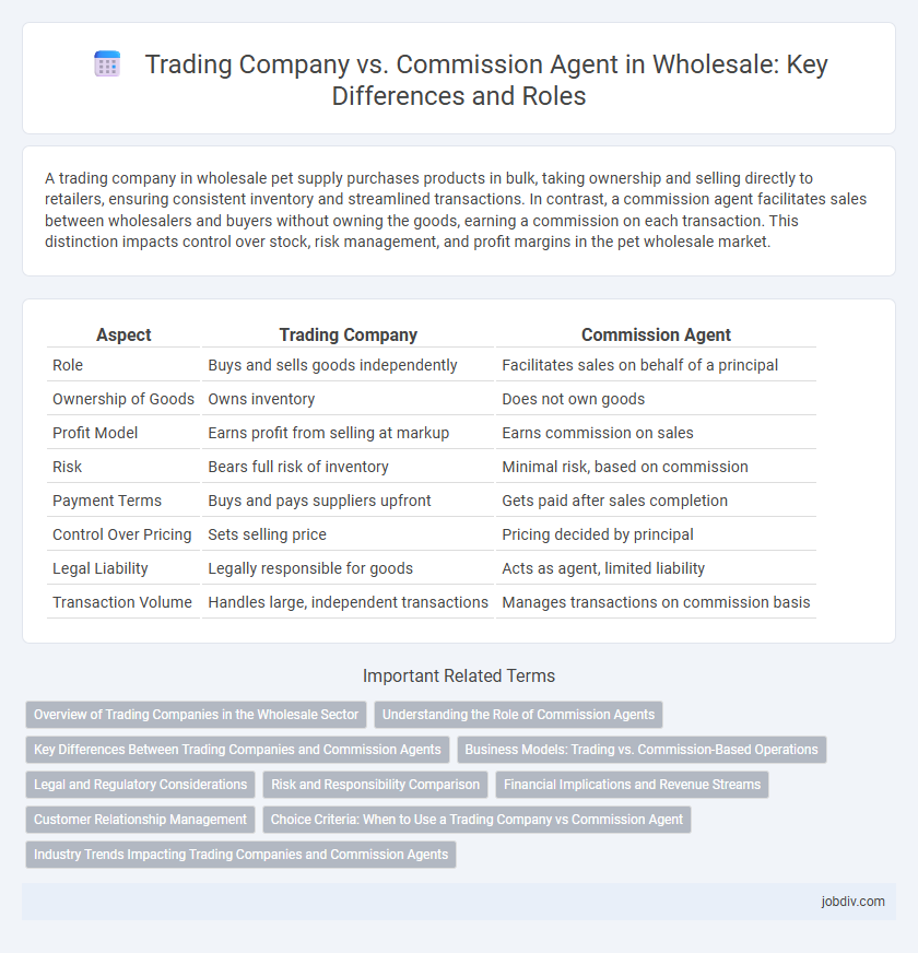Trading Company vs. Commission Agent in Wholesale: Key Differences and Roles