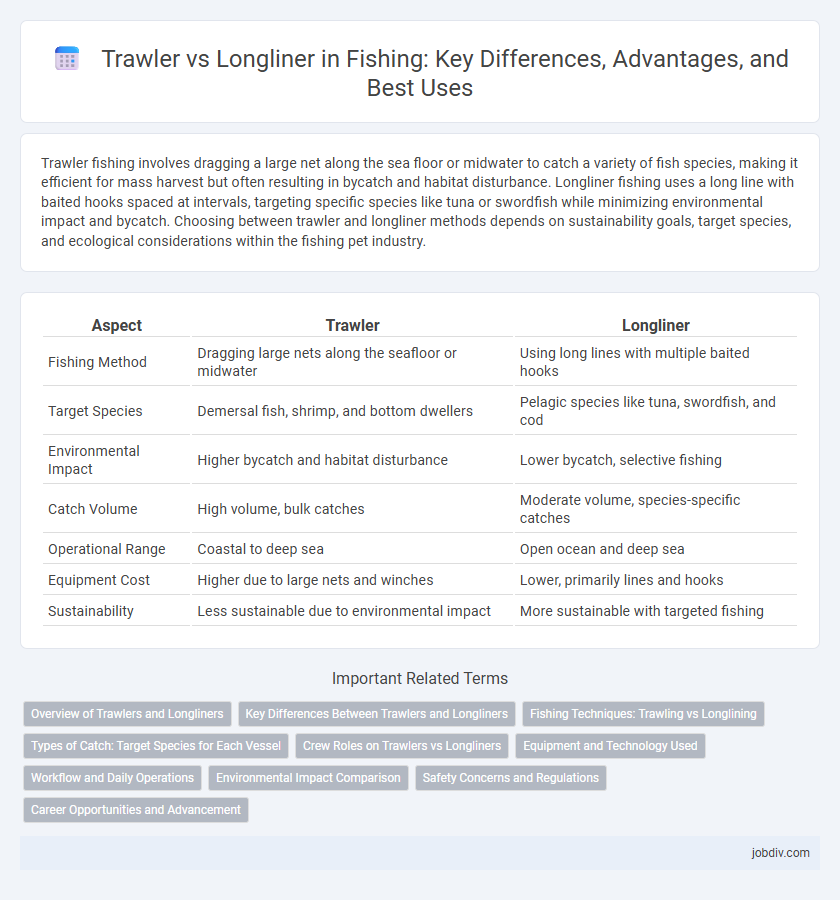 Trawler vs Longliner in Fishing: Key Differences, Advantages, and Best Uses