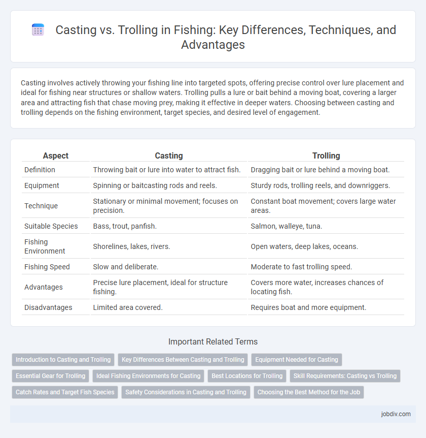 Casting vs. Trolling in Fishing: Key Differences, Techniques, and Advantages