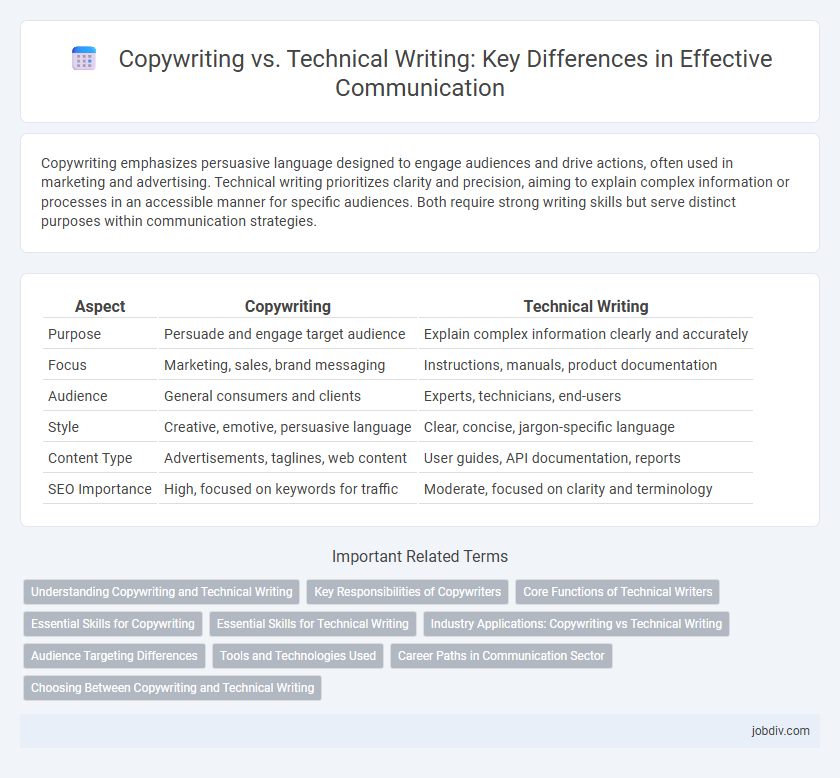 Copywriting vs. Technical Writing: Key Differences in Effective Communication