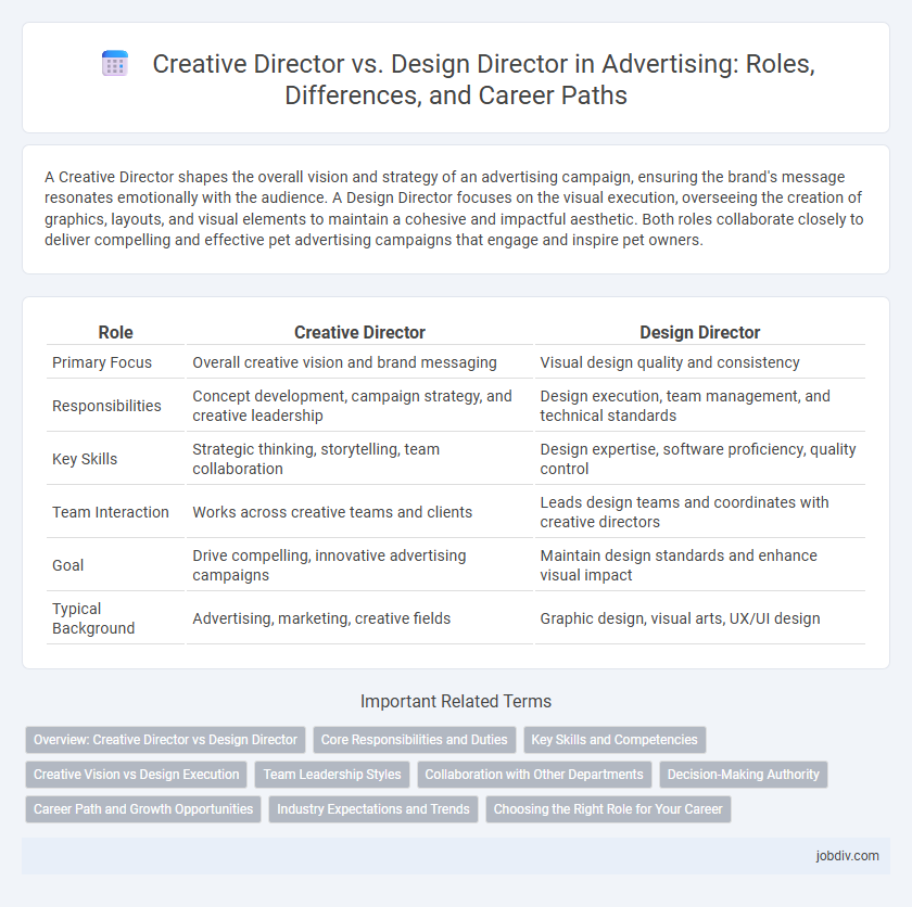 Creative Director vs. Design Director in Advertising: Roles, Differences, and Career Paths
