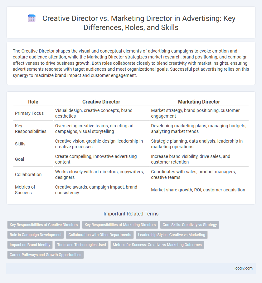 Creative Director vs. Marketing Director in Advertising: Key Differences, Roles, and Skills