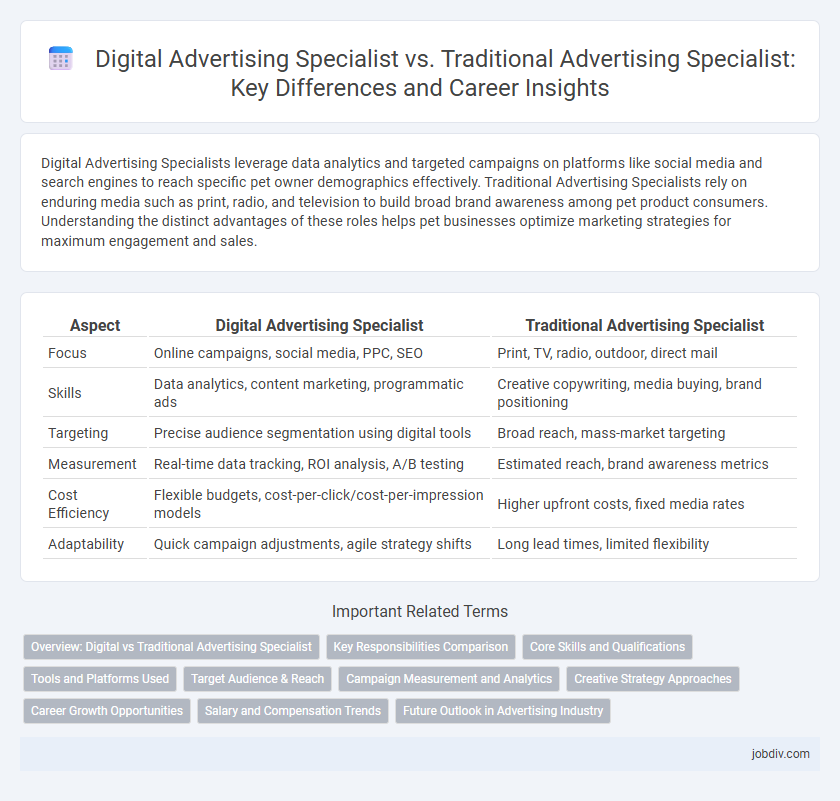 Digital Advertising Specialist vs. Traditional Advertising Specialist: Key Differences and Career Insights