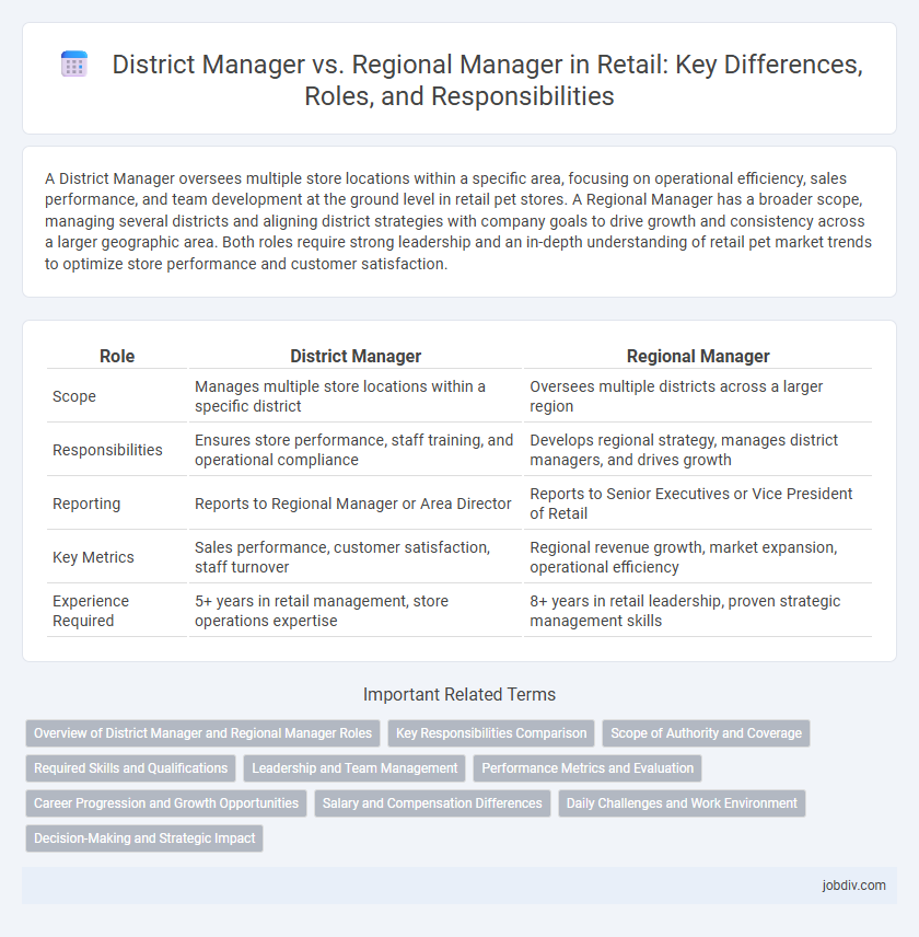 District Manager vs. Regional Manager in Retail: Key Differences, Roles, and Responsibilities