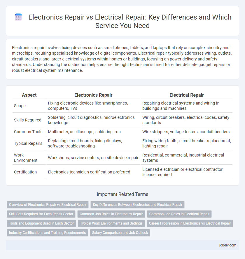 Electronics Repair vs Electrical Repair: Key Differences and Which Service You Need