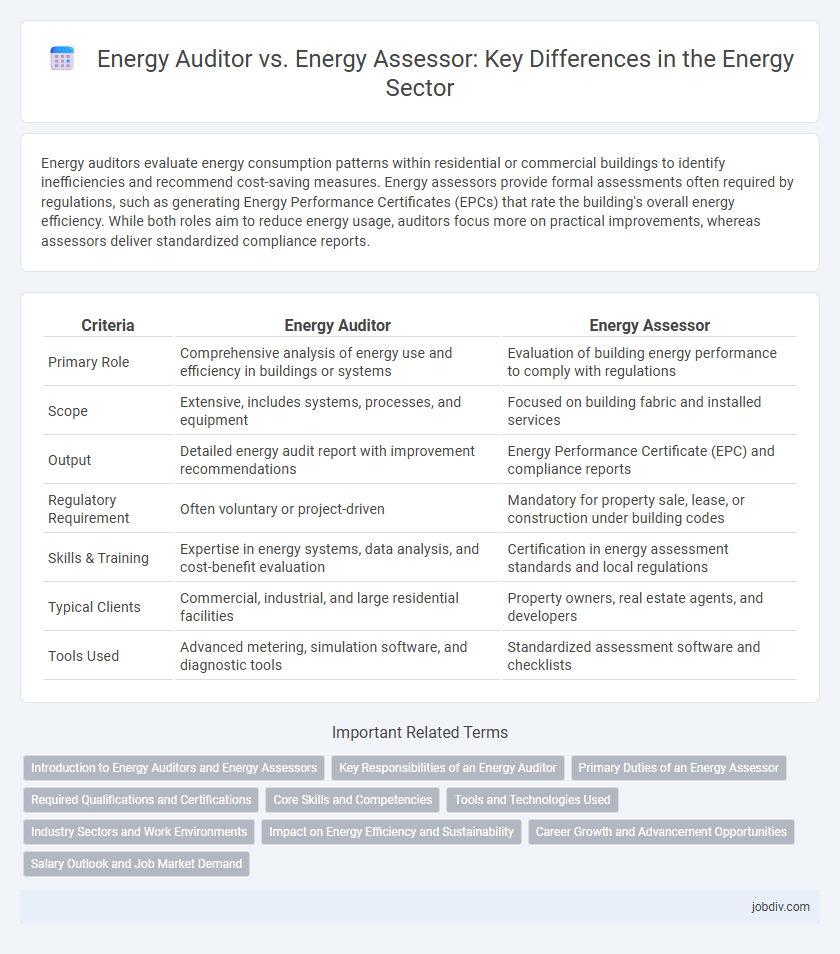 Energy Auditor vs. Energy Assessor: Key Differences in the Energy Sector