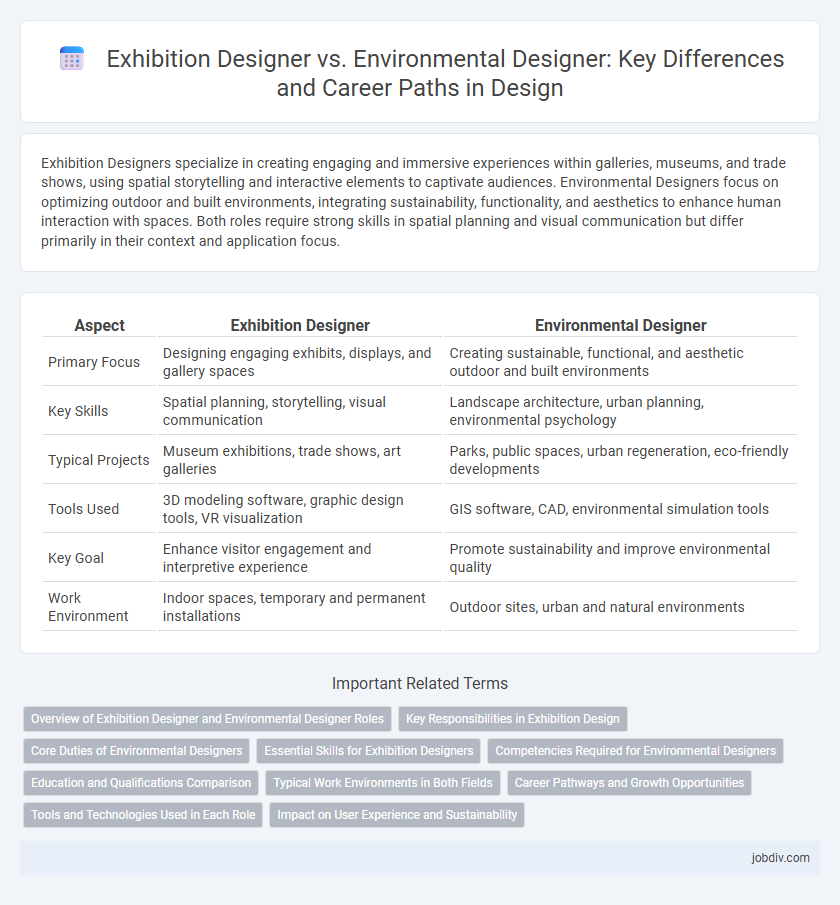 Exhibition Designer vs. Environmental Designer: Key Differences and Career Paths in Design