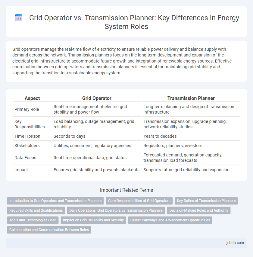 Grid Operator vs. Transmission Planner: Key Differences in Energy System Roles