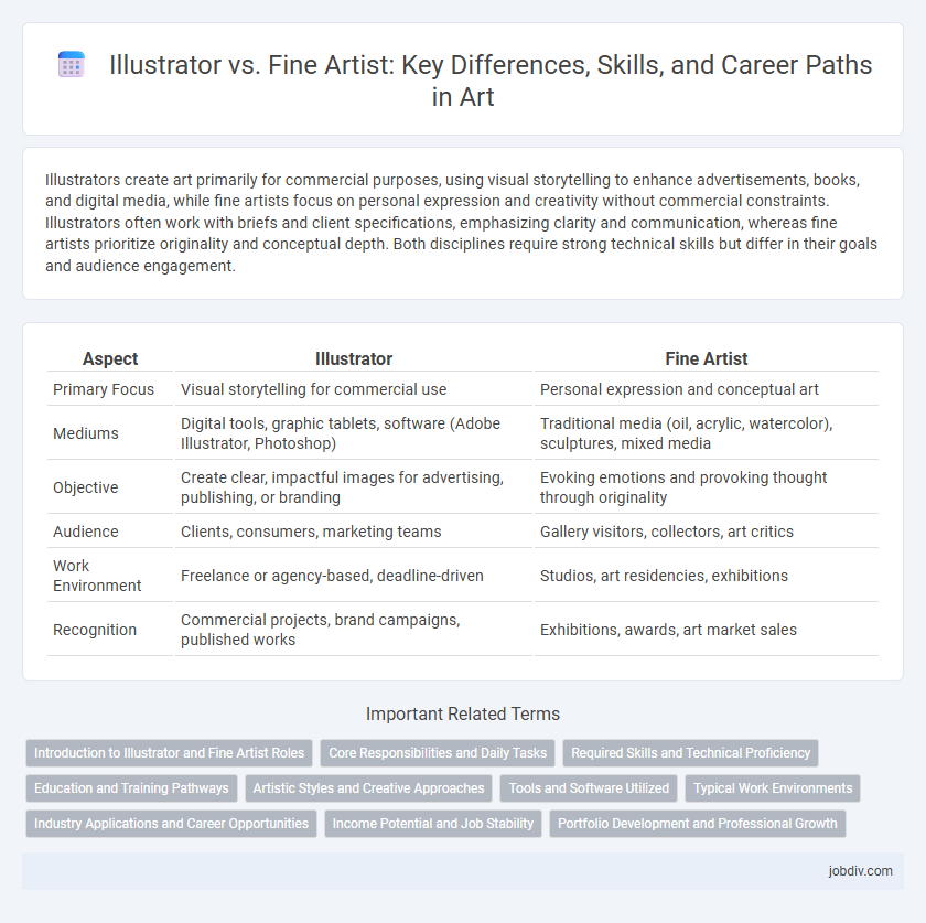 Illustrator vs. Fine Artist: Key Differences, Skills, and Career Paths in Art