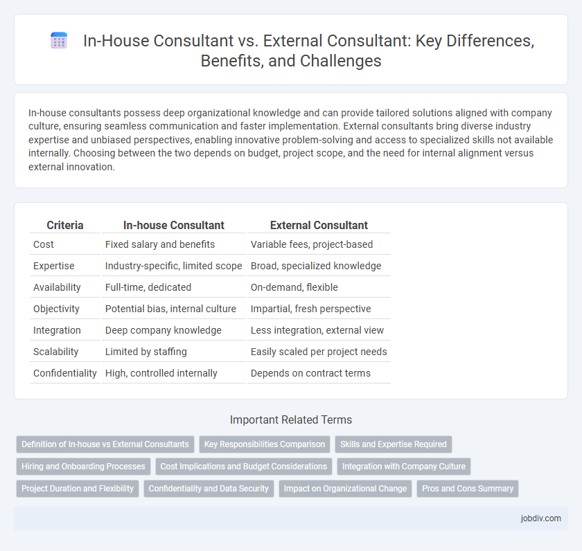 In-House Consultant vs. External Consultant: Key Differences, Benefits, and Challenges