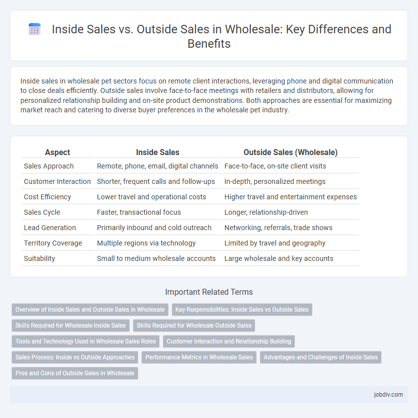 Inside Sales vs. Outside Sales in Wholesale: Key Differences and Benefits