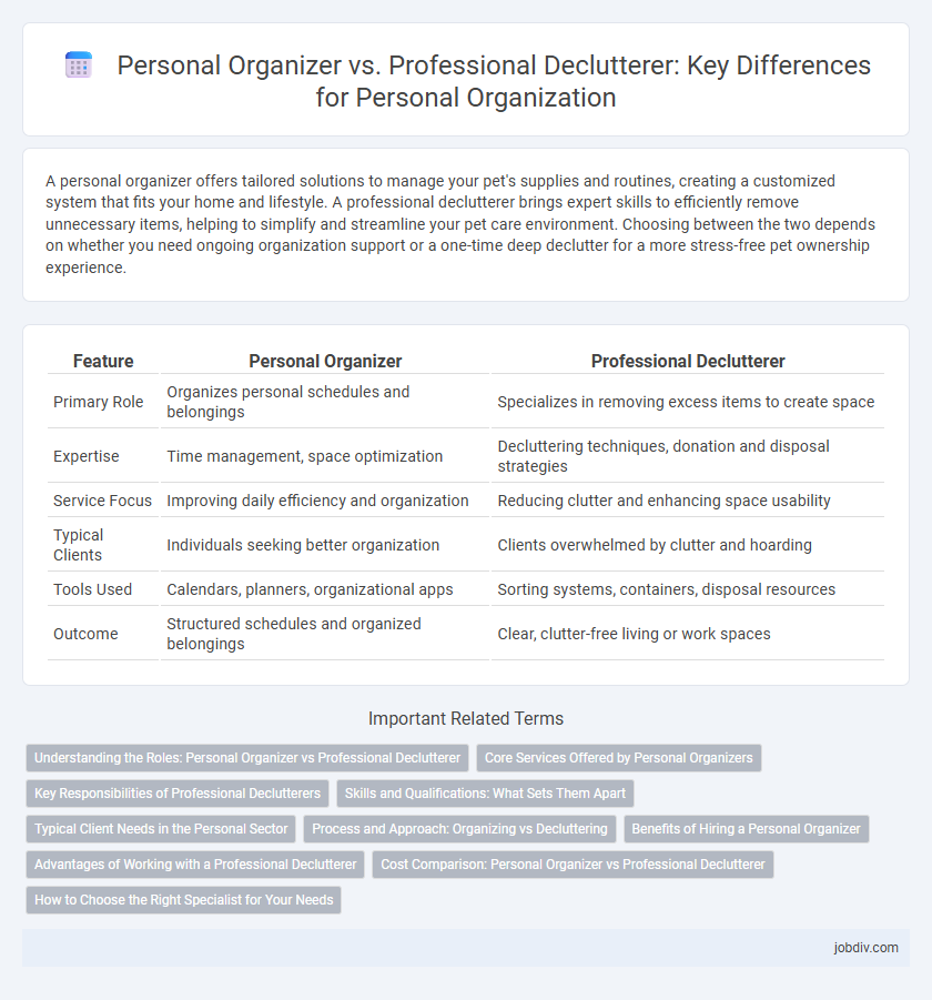 Personal Organizer vs. Professional Declutterer: Key Differences for Personal Organization