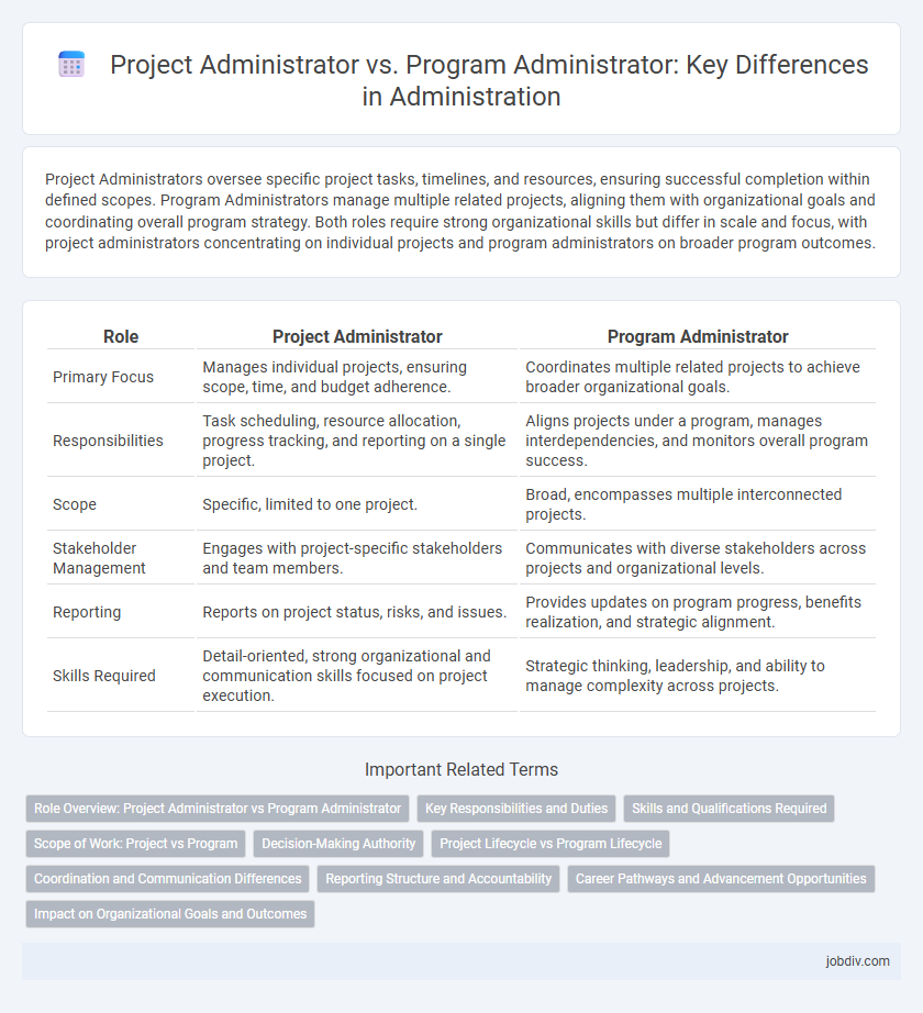 Project Administrator vs. Program Administrator: Key Differences in Administration