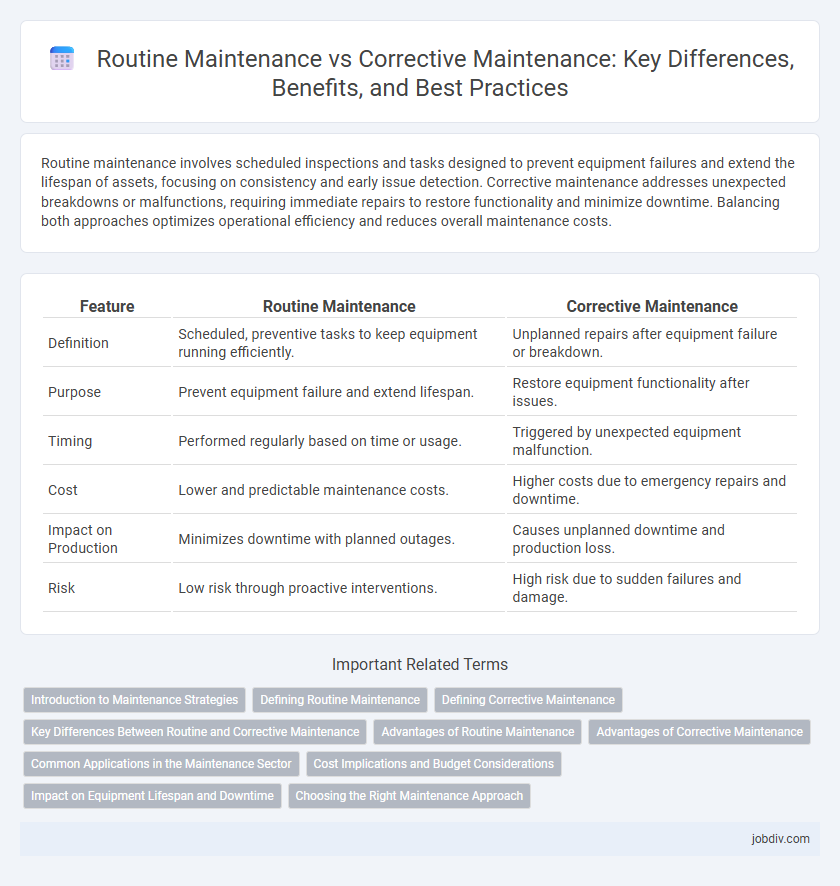 Routine Maintenance vs Corrective Maintenance: Key Differences, Benefits, and Best Practices