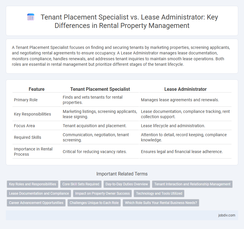 Tenant Placement Specialist vs. Lease Administrator: Key Differences in Rental Property Management