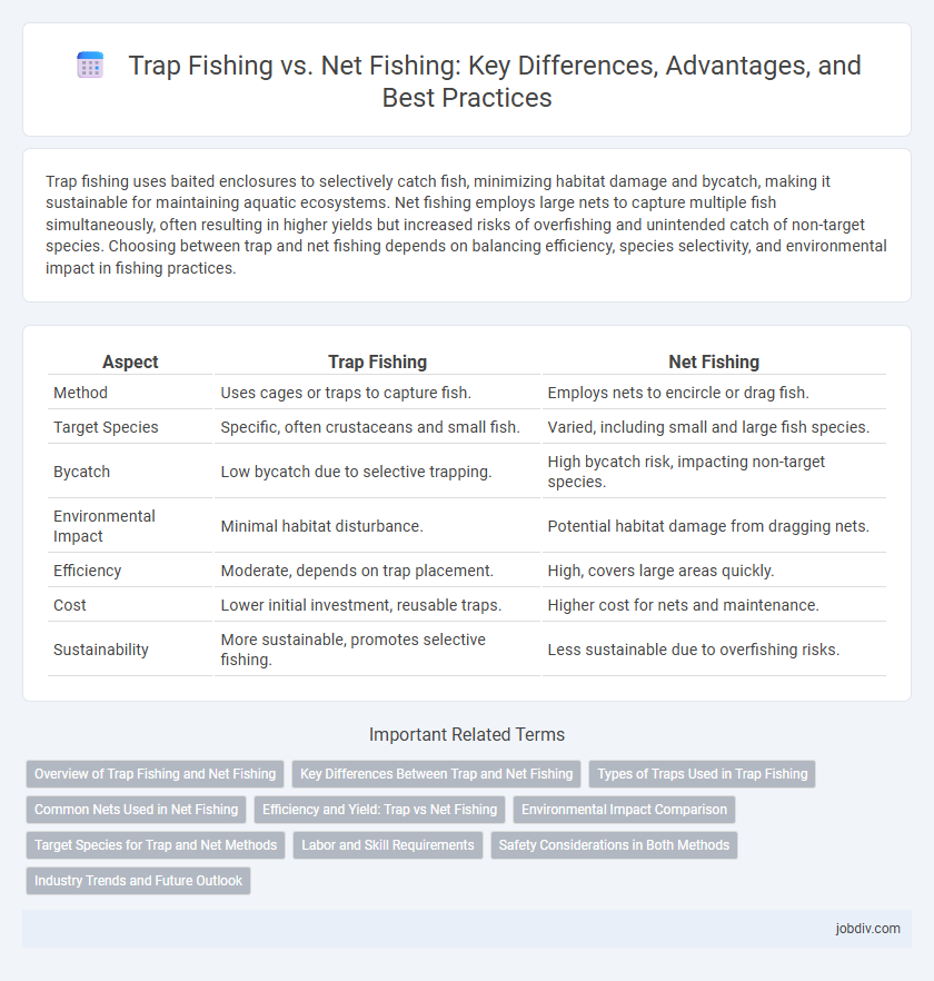 Trap Fishing vs. Net Fishing: Key Differences, Advantages, and Best Practices