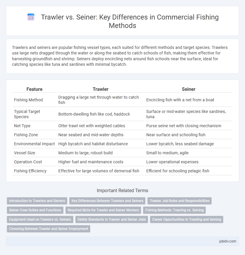 Trawler vs. Seiner: Key Differences in Commercial Fishing Methods