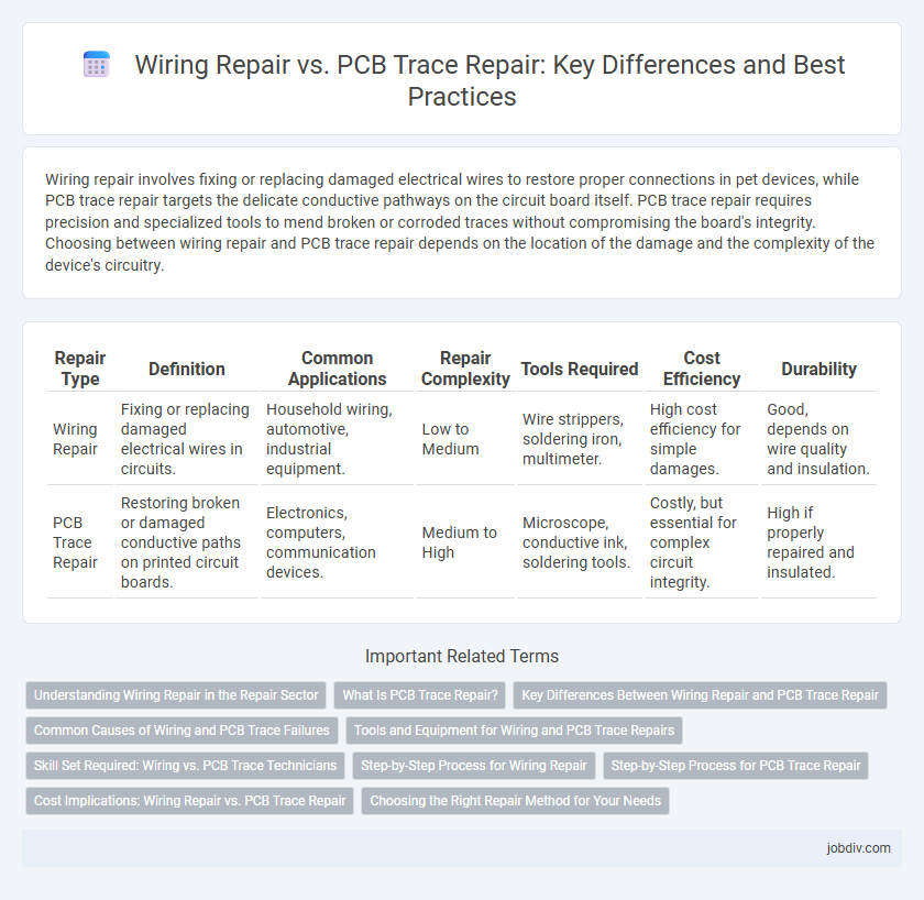 Wiring Repair vs. PCB Trace Repair: Key Differences and Best Practices