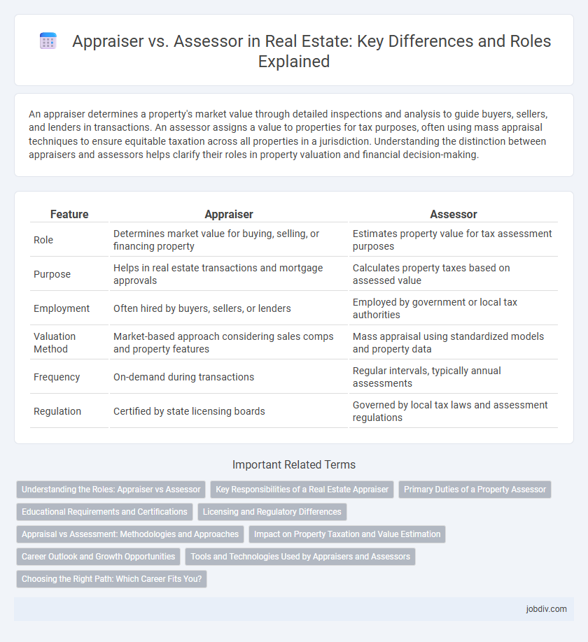 Appraiser vs. Assessor in Real Estate: Key Differences and Roles Explained