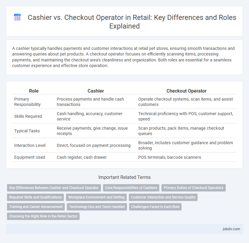 Cashier vs. Checkout Operator in Retail: Key Differences and Roles Explained