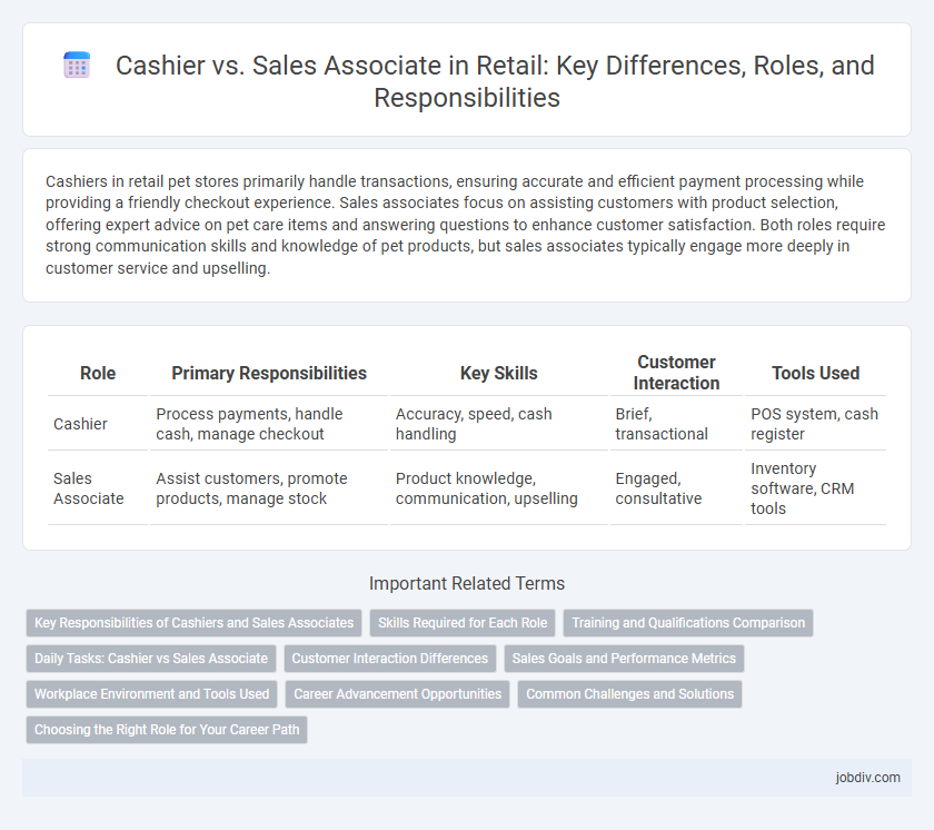 Cashier vs. Sales Associate in Retail: Key Differences, Roles, and Responsibilities