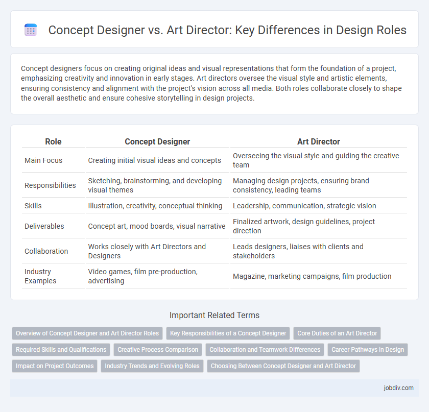 Concept Designer vs. Art Director: Key Differences in Design Roles