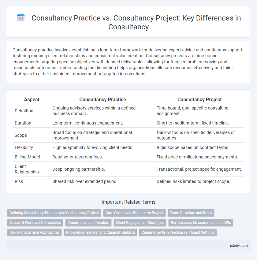 Consultancy Practice vs. Consultancy Project: Key Differences in Consultancy