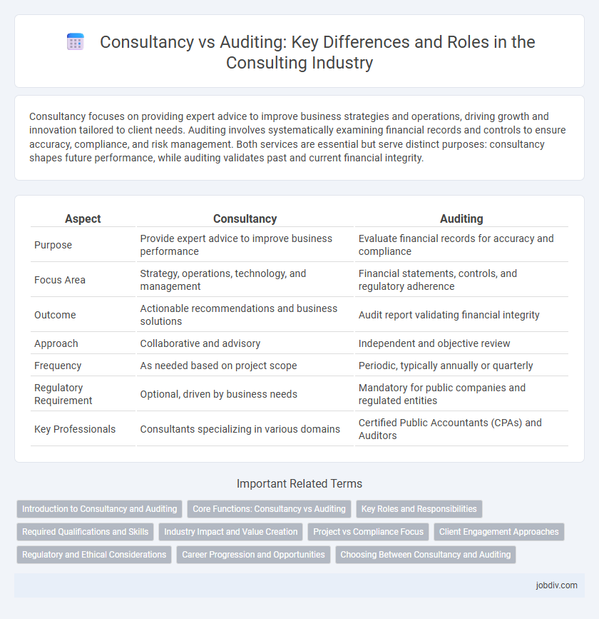 Consultancy vs Auditing: Key Differences and Roles in the Consulting Industry