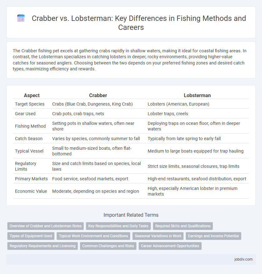 Crabber vs. Lobsterman: Key Differences in Fishing Methods and Careers