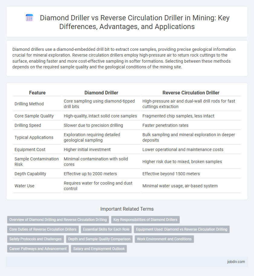 Diamond Driller vs Reverse Circulation Driller in Mining: Key Differences, Advantages, and Applications