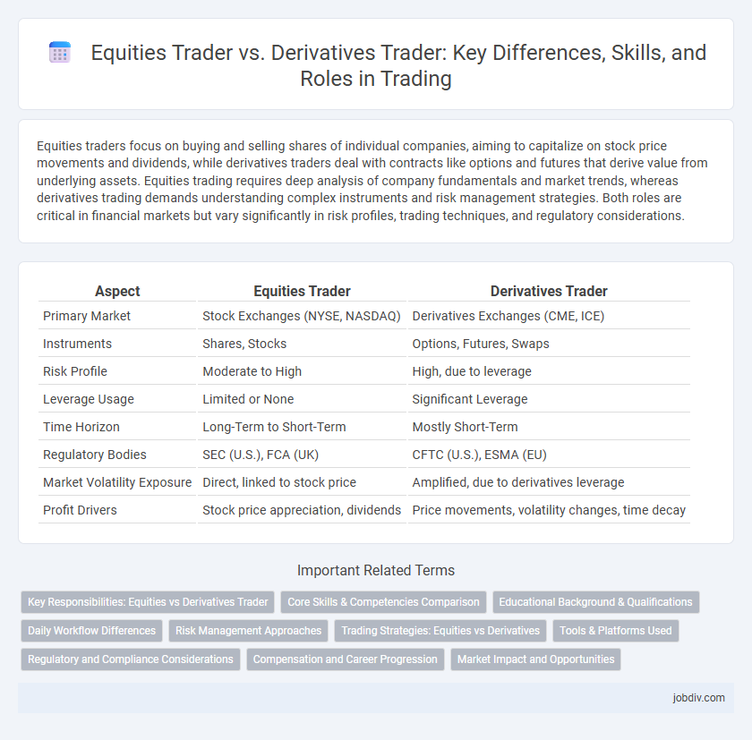 Equities Trader vs. Derivatives Trader: Key Differences, Skills, and Roles in Trading