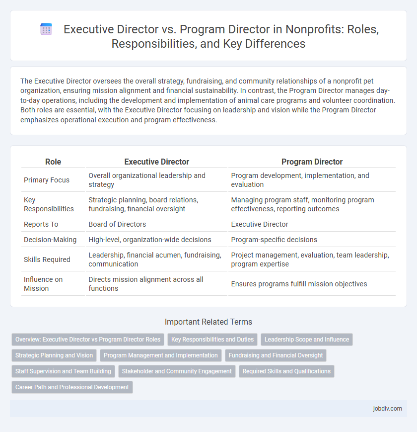 Executive Director vs. Program Director in Nonprofits: Roles, Responsibilities, and Key Differences