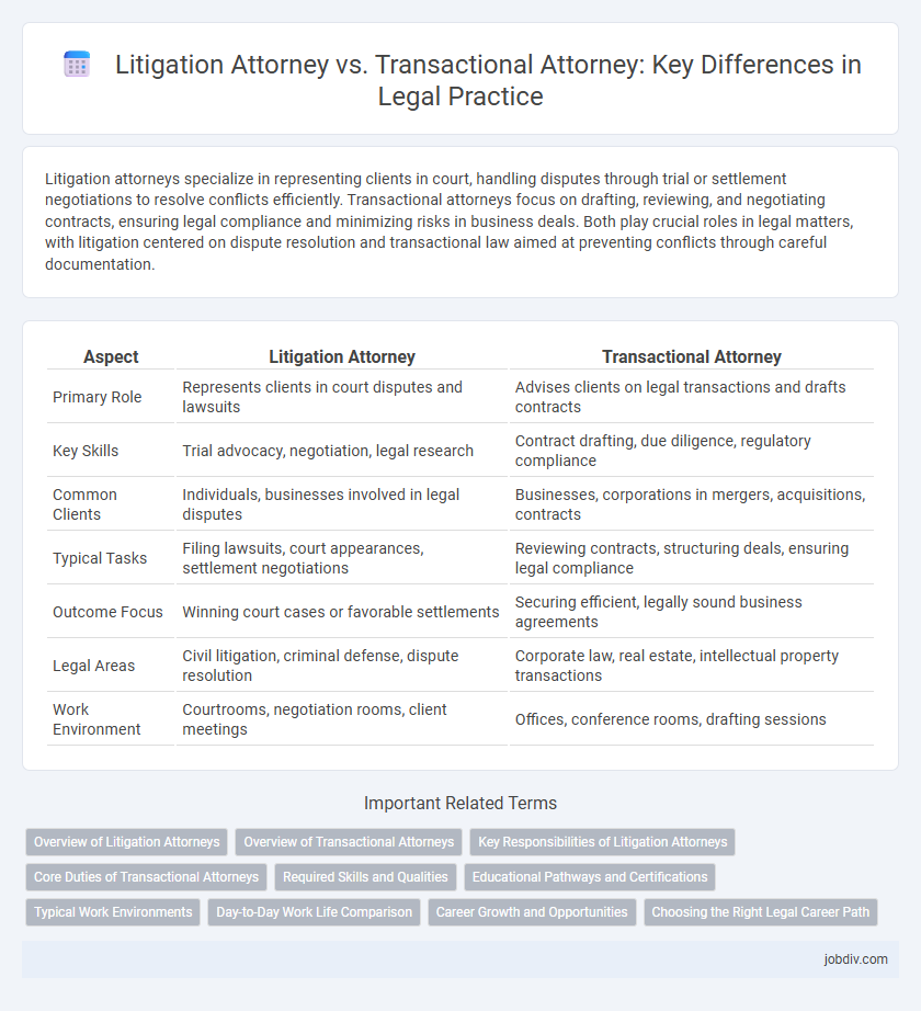 Litigation Attorney vs. Transactional Attorney: Key Differences in Legal Practice
