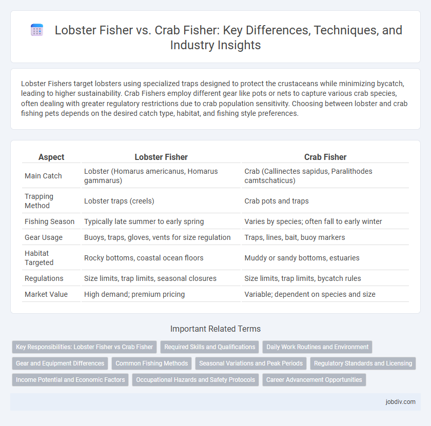 Lobster Fisher vs. Crab Fisher: Key Differences, Techniques, and Industry Insights